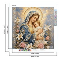 Kit de Peinture Diamant 5D Personnalisé Noël DIY, Kit de Peinture Perles DIY, Produits pour Adultes, Art Mural Salon, Marque Propre