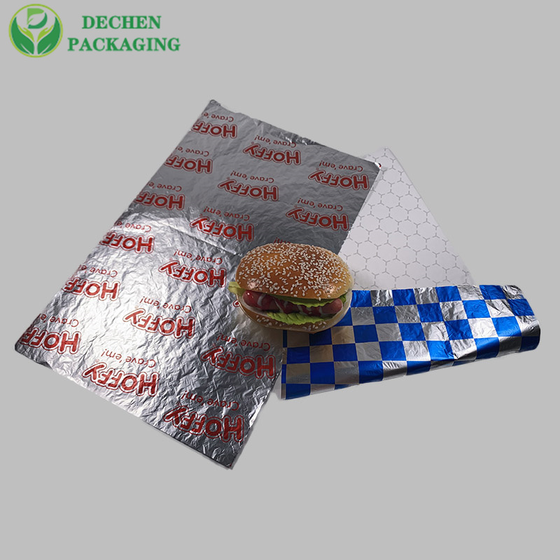 Papier aluminium pour hamburger papier aluminium pour hamburger
