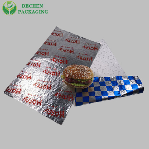 Burger Paper with Foil Aluminum Paper for Hamburger Burger Paper with Foil Aluminum Paper for Hamburger