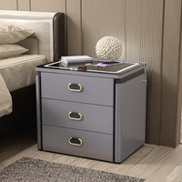 Meubles de chambre à coucher d'hôtel de luxe prix d'usine Table de chevet intelligente personnalisée