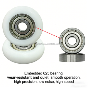 Roue de <span class=keywords><strong>poulie</strong></span> en nylon 5*23*7mm pour porte et fenêtre, roulement 625, rouleau coulissant, résistant à l'usure, fonctionnement silencieux et fluide - Product Image 4