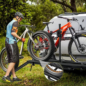 Équipement de camping <span class=keywords><strong>pour</strong></span> le voyage tout-terrain B2B, porte-vélos portable léger et robuste 2 pièces, capacité de 200 lb, plateforme de vélo montée sur <span class=keywords><strong>attelage</strong></span>, voyage tout-terrain - Product Image 4