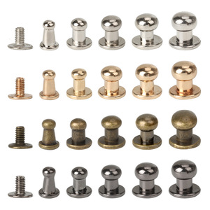 Rebacca Monk Head Rivets Steel 4 5 6 7 8mm For <b>Leather</b> Bag DIY Home Use - Product Image 4