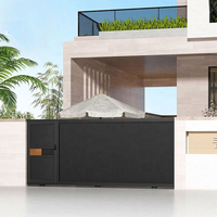 Dernières conceptions de portails extérieurs en alliage d'aluminium, portail coulissant automatique moderne pour villa, école, église, allée, portail électrique pour voiture