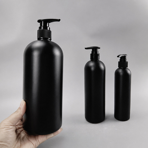 ขวดพลาสติก HDPE สีดำด้าน ขนาด <span class=keywords><strong>1</strong></span> <span class=keywords><strong>ลิตร</strong></span> 1000 มล. สำหรับแชมพู <span class=keywords><strong>ค</strong></span>รีมอาบน้ำ เจลอาบน้ำ พร้อมหัวปั๊ม - Product Image 2