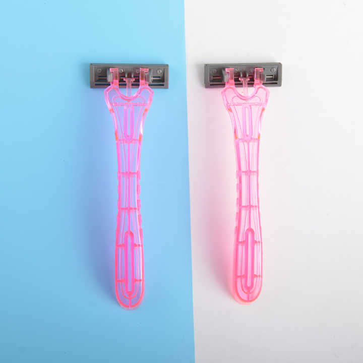 Wholesale Custom Logo Stainless Steel Razor Triple Blade Plastic ...