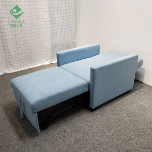 Tối giản vải sofa giường với gỗ chân chuyển đổi <span class=keywords><strong>futon</strong></span> cho không gian nhỏ văn phòng trưa nghỉ ngơi ngủ sofa - Product Image 3