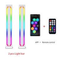 Howlighting LED RGB Barra de Control de sonido luz nocturna lámpara de noche ambiental con aplicación y Control remoto para decoración de deportes electrónicos
