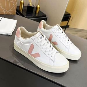 Zapatillas Bajas Casuales Transpirables para Pareja 2026, Negras y Blancas con Logo V, de Cuero Genuino, Plataforma, Estilo Urbano Diario, Zapatos Blancos - Product Image 6