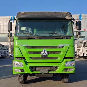 <span class=keywords><strong>Camion</strong></span> benne basculante d'occasion Sinotruk HOWO 371/375HP 6x4 pour transport en usine, carrosserie verte, plateau en U - Product Image 3