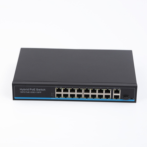 Chinasky Commutateur Réseau PoE 16 Ports 10/100 Mbps 250m avec 2 Uplinks Gigabit RJ-45 et 1 SFP Gigabit (20 Gbit/s Non-Blocking POE1621H-2) - Product Image 1