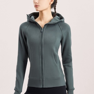 Nuevo Abrigo Deportivo de Yoga para Otoño e Invierno, Elástico, Transpirable, con Cierre, Manga Larga, Ajustado, Top de Fitness para Mujer con Capucha - Product Image 3