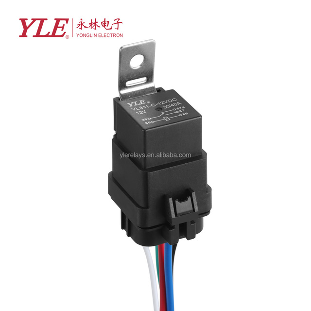 12V 40A Waterproof SPDT 5 Pin Auto Relay High Performance 14AWG for Automotive Applications YL311 1912/1914