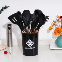 Ensemble d'ustensiles de cuisine en silicone QZQ, 28 pièces, antiadhésif, pour la cuisson, outils de cuisine en silicone, ustensiles de cuisine en acier inoxydable