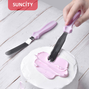 Suncity Stainless Steel Cake Spatula <b>Set</b> Small <b>Baking</b> Tool For Frosting And Decorating - Product Image 4