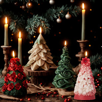 Molde de silicona para velas de la serie Árbol de Navidad de China, para yeso, jabón, resina, mousse, decoración de pasteles, adornos, modelo YT25181