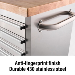 Xe đẩy công cụ bằng thép không gỉ 72 inch với 15 ngăn kéo cho tủ công cụ - Product Image 6