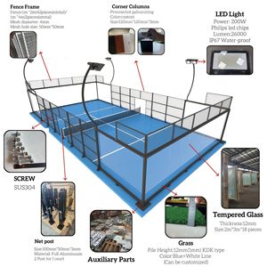 Cancha de Pádel Deportiva Apex Durable, Super Panorámica, para Competición, Específica para Complejos Turísticos, Galvanizada en Caliente y con Vidrio Templado - Product Image 3