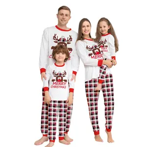 Ropa de niña, trajes a juego para la familia, ropa para niña, ropa de salón, conjuntos de pijamas de Navidad para mujer, 20223