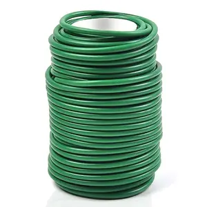 RIOOP 100 Feet Soft PE Tie Plants Green Twist Garden Ties Supplies for Supporting Climbing Plants Tomatoes Vegetables 2.5MM