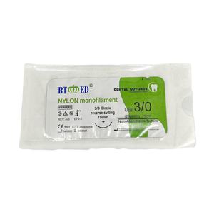 Rtmed Dentale Niet-Absorbeerbare Nylon/Zijde Hechtingen Chirurgische Hechtdraad Hechtingen Met Naald - Product Image 3
