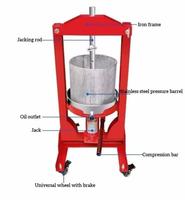 Birui Fabrieksuitverkoop Kleine Huishoudelijke Druivenpers Wijn- en Sapcentrifuge Handmatige Hydraulische Krik Honingpers Eenvoudig te Gebruiken