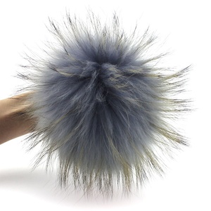Racoon Fur Pom Poms Balls 100% Reale di Sfera di Cina di Pelliccia di Procione - Product Image 4