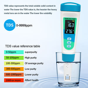 Medidor Digital <span class=keywords><strong>de</strong></span> Salinidad del <span class=keywords><strong>Agua</strong></span> <span class=keywords><strong>de</strong></span> <span class=keywords><strong>Mar</strong></span>, Lápiz Probador <span class=keywords><strong>de</strong></span> <span class=keywords><strong>TDS</strong></span>/EC/Salinidad/Temperatura para Acuarios y <span class=keywords><strong>Agua</strong></span> Potable - Product Image 4