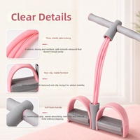 Kit d'entraînement à pédale de résistance pour les jambes, avec corde élastique en élastomère thermoplastique durable, pour fitness à domicile