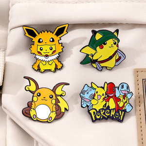 Yini Pokémon men Pin <span class=keywords><strong>Pikachu</strong></span>, eevee Starter Pokémon thiết kế ve áo trâm cài cho túi quần áo thời trang theo chủ đề Anime - Product Image 5
