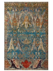 Luxury Tibetan Handmade Wool and Silk Carpet Hand Knotted Premium Area Rug for Living Room Bedroom Hotel Villa and Office - Product Image 1