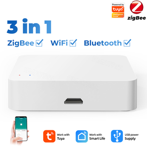 <span class=keywords><strong>ZigBee</strong></span> + Bluetooth + wifi <span class=keywords><strong>3</strong></span> in1 <span class=keywords><strong>passerelle</strong></span> sans fil Hub Smart Home App contrôle pour Smart Life Alexa Google - Product Image 3