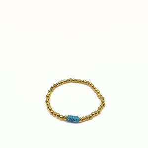 Fashion <b>Beaded</b> <b>Bracelet</b> 316L Stainless Steel PVD Gold Plating Sustainable Resistant Jewelry for Women <b>Men</b> - Product Image 1