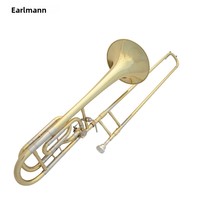 EarlMann Instruments Factory Direct Sales Professional B-Keyed Gold Lacquer Trombone