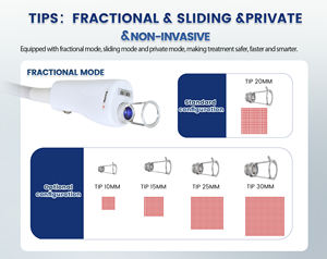 Mesin Laser penghilang bekas luka Laser serat fraksional, mesin Laser penghilang pigmentasi penghilang jerawat Melasma 1927nm - Product Image 2
