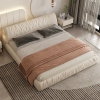 Neues Design Wohnmöbel Hochwertiges Modernes Stoffpolster Queen-Size-Bett Luxuriöses Holzbett King-Size für Schlafzimmer Hotel