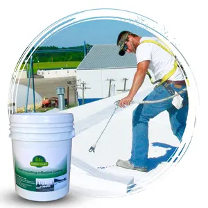 Water based heat reflective paints cool metal roof spray coating anti-corrosion flexible Sun Reflecting White Paint