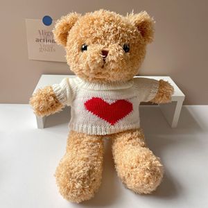 High Quality Plush Teddy Bear with <strong>Knitted</strong> Heart Sweater-Birthday Stress Relief Mesh Lining OEM/ODM Customizable Stuffed <strong>Animal</strong> - Product Image 2