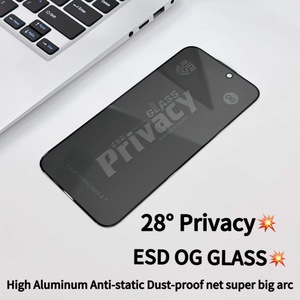 อลูมิเนียมสูง แอนตี้สปาย 2.5D กระจกนิรภัยป้องกันไฟฟ้าสถิตย์ตัวป้องกันหน้าจอความเป็นส่วนตัวป้องกันรอยขีดข่วนฟิล์มสำหรับวีโว่ ที 4 ไลท์/z10 ไลท์ - Product Image 3