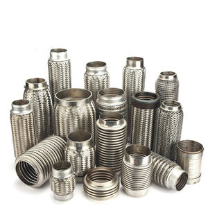 Mới 1.75 \ "thép không gỉ ống xả Flex Ống bện sóng ống thổi Máy phát điện xe bộ phận động cơ xả khớp nối Flex doanh - Product Image 5