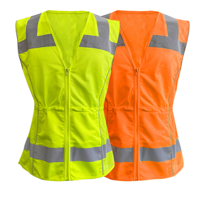 Women's <strong>Hi-Vis</strong> Worker Work Custom Logo Safe Wholesale Reflective Safety Clothing <strong>Vest</strong> - Product Image 1