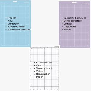 Tapis de Découpe à Adhérence Standard Diylobby pour <span class=keywords><strong>Cricut</strong></span>, Lot de 3 Tapis de Découpe 8x12 pouces en PVC pour <span class=keywords><strong>Cricut</strong></span> <span class=keywords><strong>Maker</strong></span> 3 - Product Image 2