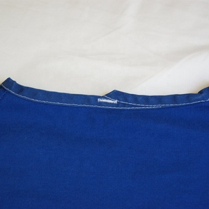 Promotion Vintage Loose Fit V Neck Front Pocket La County Jail Top, Blue Short Sleeve <strong>Prison</strong> Wear Issue <strong>Uniform</strong> Costume - Product Image 5