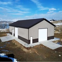 Venta caliente Prefab Ready Made Durable Portable Metal Garage para la venta