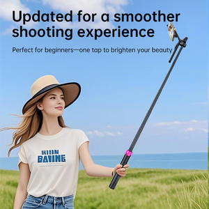 Cầm tay Gimbal ổn định điện thoại thông minh máy ảnh ổn định Selfie Stick Chân máy đứng không dây từ xa LED ánh sáng - Product Image 3