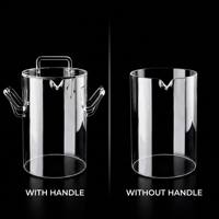 Bécher en quartz personnalisé OEM ODM, verrerie de laboratoire en quartz fondu, résistant aux hautes températures, en verre de silice transparent avec bec verseur pour la recherche