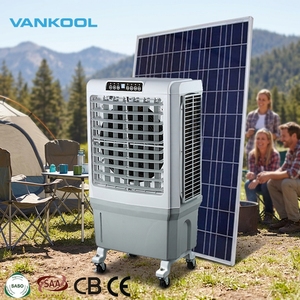 Climatiseur solaire portable rechargeable, refroidisseur d'air évaporatif à eau, climatiseur AC/DC, refroidisseur d'air à évaporation - Product Image 1