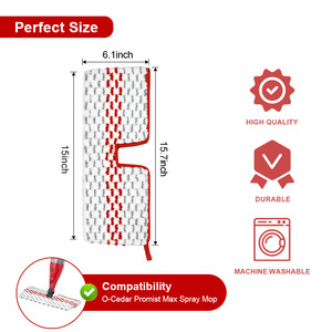Cabezal de Repuesto de Doble Acción para Mopa de Vapor O-Cedar ProMist MAX, Almohadilla de Microfibra para Limpieza de Pisos Secos y Mojados - Product Image 2