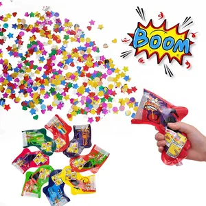 Folie Ballonnen Rekwisieten Opblaasbaar Vuurwerk Pailletten Confetti Boom Pistool Voor Bruiloft Verjaardag Afstuderen Feestartikelen