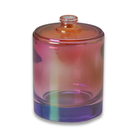 Diffuseur d'huile d'aromathérapie en verre vide de couleur dégradée de mode personnalisée bouteille pour voyage hôtel décoration de la maison